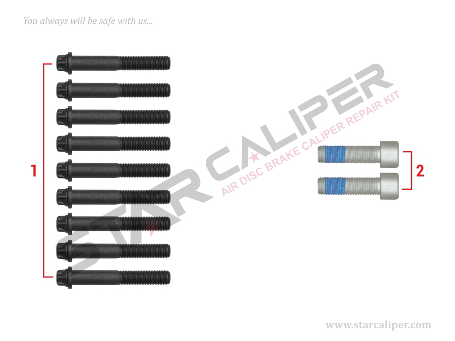 Caliper Cover Assembly Bolt Kit