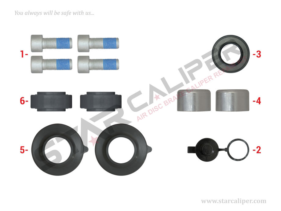 Caliper Seals & Bolts Repair Kit