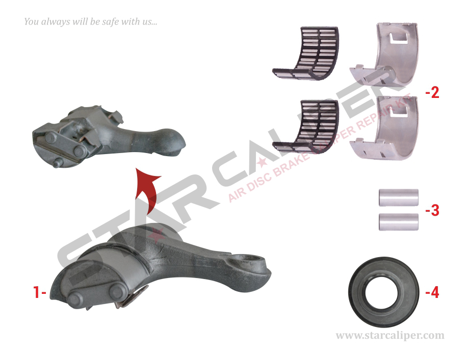 Lever Repair Kit (Axial/Rear - Left)