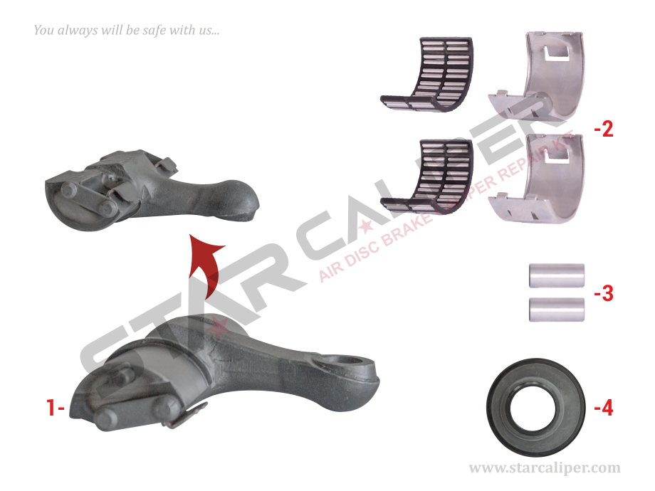 Lever Repair Kit (Axial/Rear - Right)