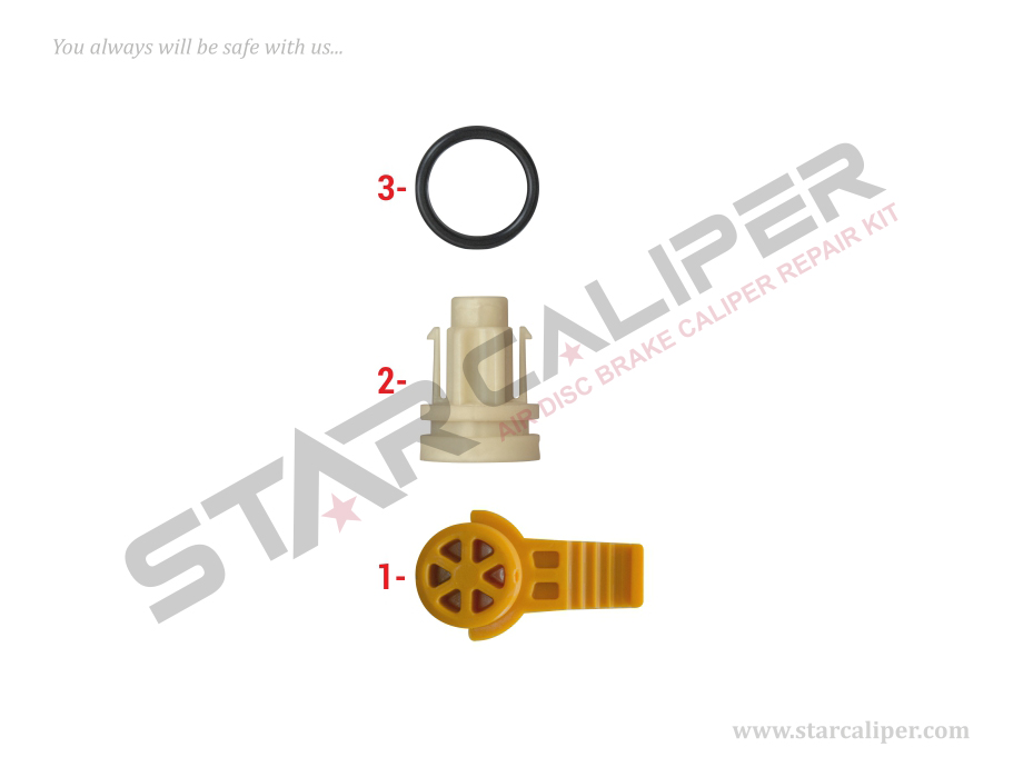 Adjuster Bolt Gaiter & Plastic Cap Kit
